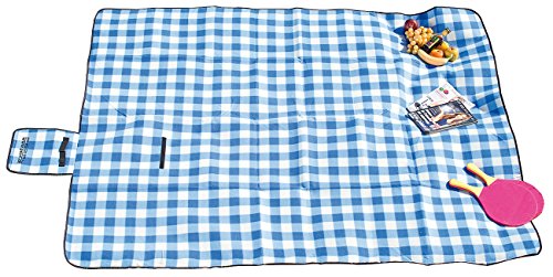 PEARL Fleece-Picknick-Decke mit wasserabweisender Unterseite, 200 x 175 cm - 3
