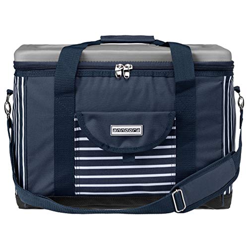 anndora Kühltasche XL blau weiß gestreift 40 L – Kühlbox Isoliertasche Picknicktasche - 2