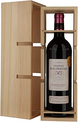 Famille Helfrich, Geschenkset, Château Bois Pertuis in Holzkiste verwandelbar zu einem Weinregal, Rotwein aus Frankreich, 1 Flasche + Holzkiste (1 x 0.75 l) - 3