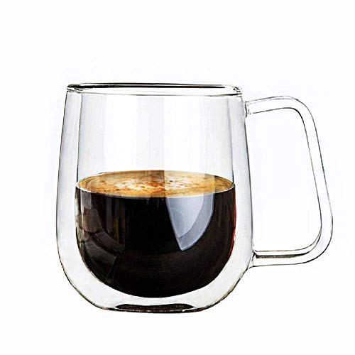 Vicloon Cafissimo Espresso Latte Glastassen,Doppelwandig Kaffee- Tee-Glas,Macchiato Tassenset Glas (6PCS) - 8