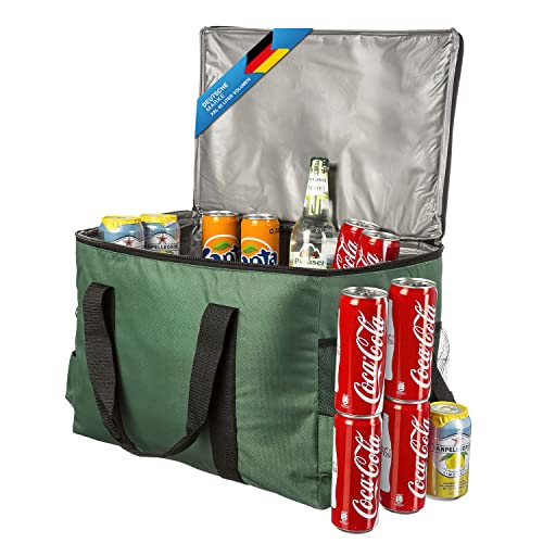 Goods & Gadgets Große 45 Liter isolierte Picknick-Tasche XXL Isotasche Kühltasche für Camping Reisen Urlaub - 7